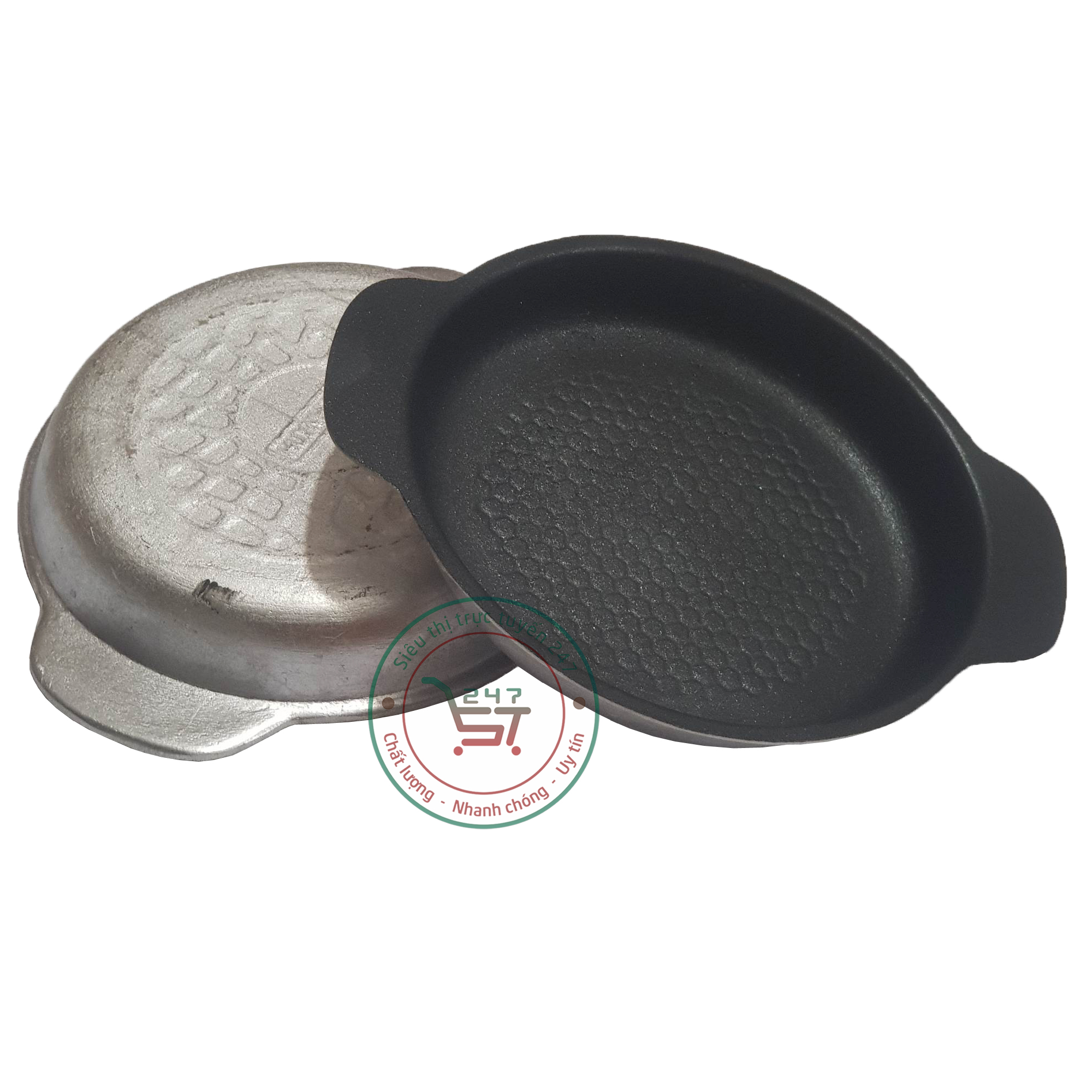 Bộ 2 chảo ốp la chống dính Huỳnh Anh nhiều size Chảo chiên trứng mini bằng nhôm gọn nhẹ