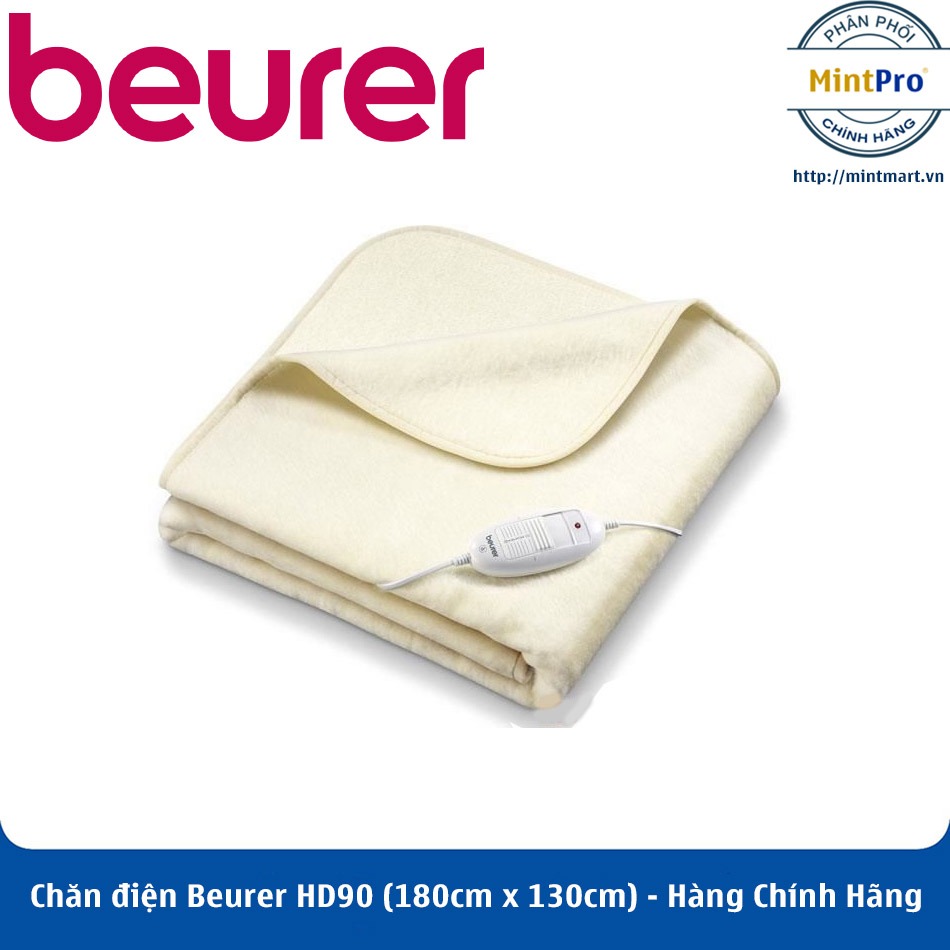 Chăn điện Beurer HD90 180cm x 130cm - Hàng Chính Hãng