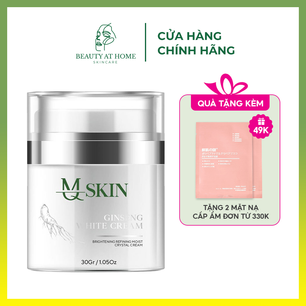 Kem face  nhân sâm mq skin trắng da mờ thâm dưỡng da gấp 5 lần chống nám tàn nhang lão hóa white cream - Beauty at home