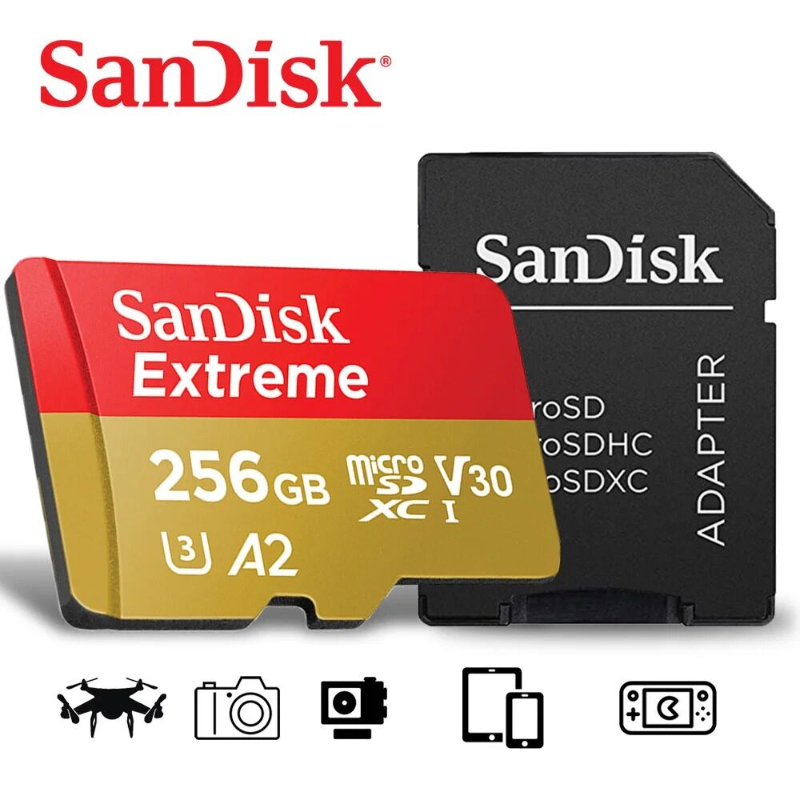 Sandisk Thẻ nhớ Micro SD 32GB 64GB 128GB 256GB 512GB Thẻ Micro SD/TF Thẻ Nhớ Cho Camera Đầu Đọc Thẻ Nhớ Điện Thoại MP3 máy chơi game máy tính