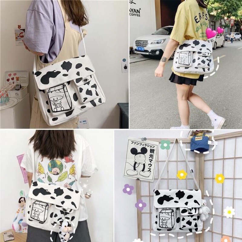 Túi bò sữa khuy cực sang cực đẹp teen 99