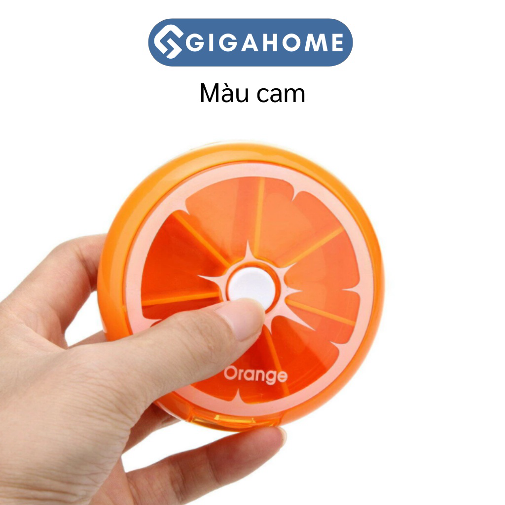 Hộp Đựng Thuốc Hình Tròn Chia 7 Ngày GIGAHOME Tiện Lợi, Dễ Dàng Mang Theo 4337