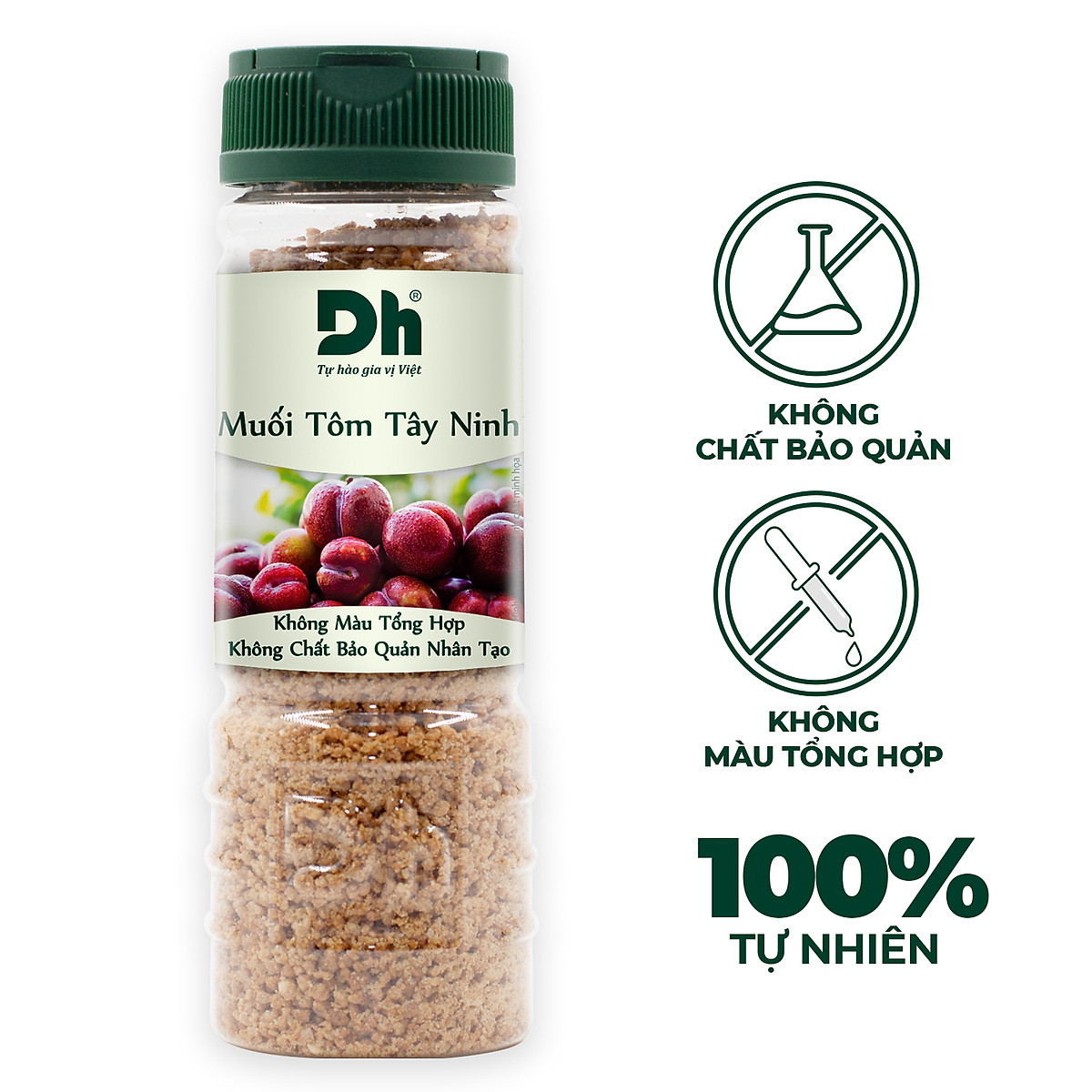Muối tôm tây ninh dh foods hũ 110gr