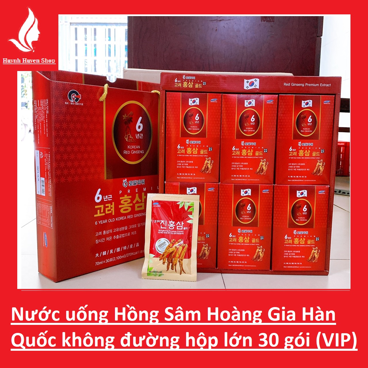 [HCM][Nội địa Hàn] Nước uống hồng sâm Hoàng Gia Hàn Quốc Royal Power Jin Red Ginseng hộp lớn 70*30ml