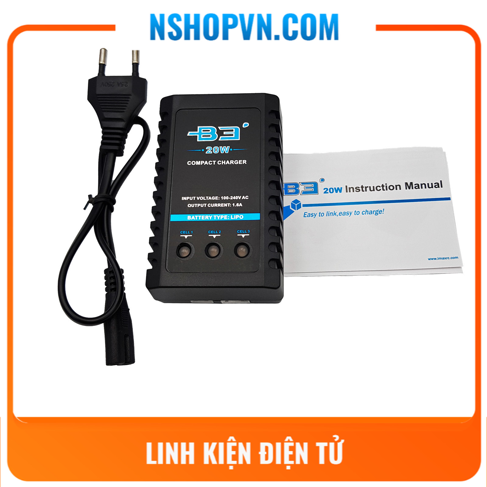 Bộ sạc cân bằng pin lipo 2s 3s