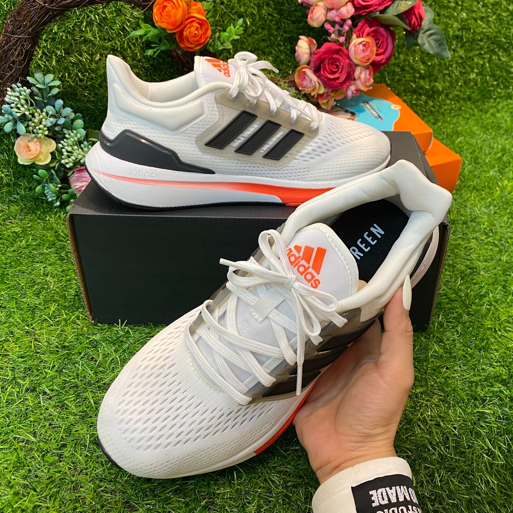 Men's and women's black and white eqt athletic shoes, giày thể thao nam nữ eqt trắng sọc đen, sizes 36-43