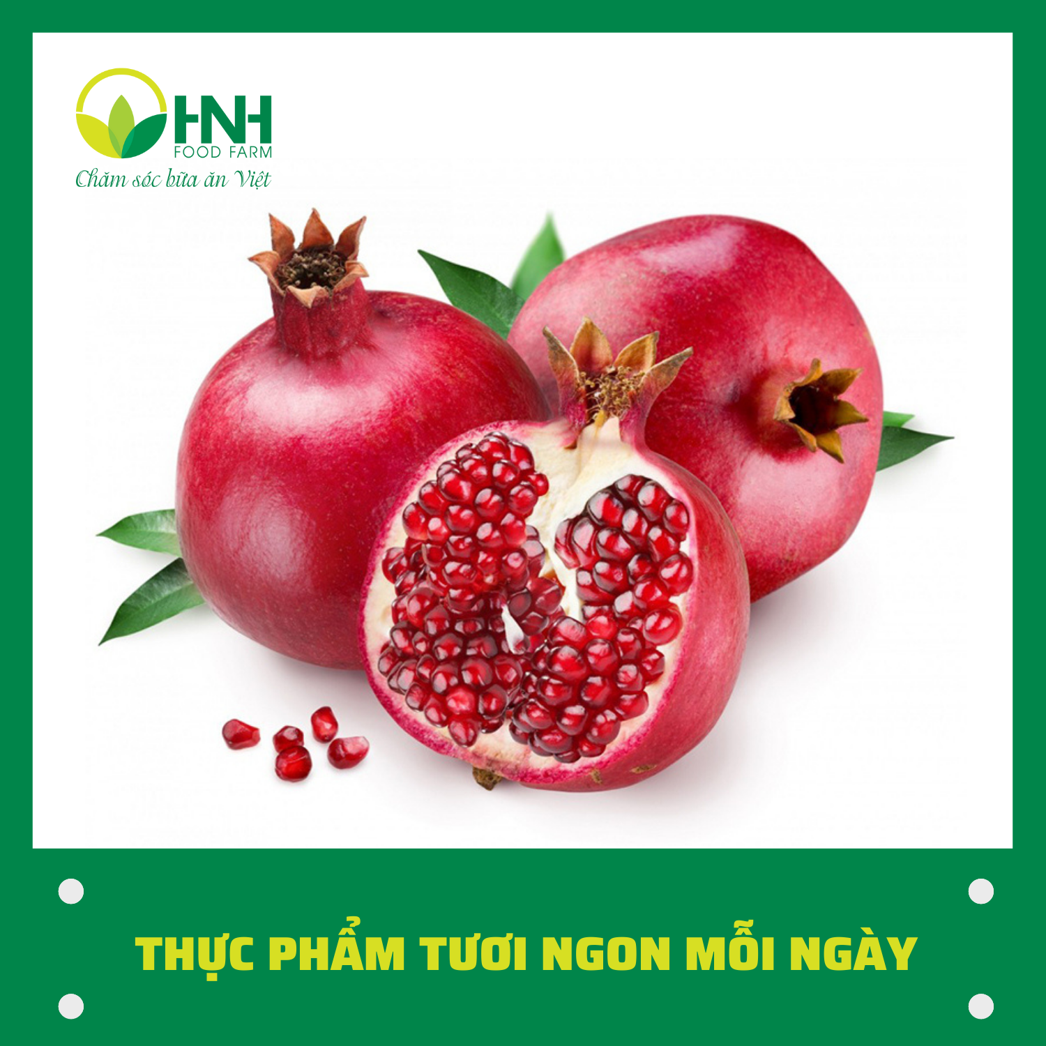 [CHỈ GIAO HÀ NỘI] Quả lựu 1kg ngon chuẩn sạch, trợ giá mùa dịch - HNH Food Farm