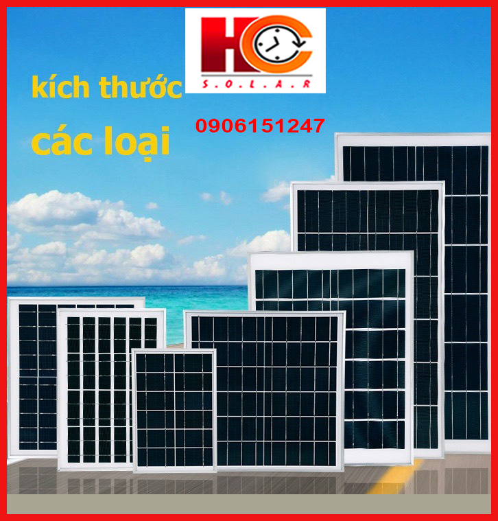 Tấm pin năng lượng mặt trời kèm dây nối, nhiều loại kích thước từ 8W-35W, chất liệu polycrystalline cao cấp