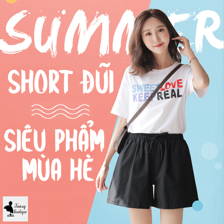 FreeshipMAX - Quần short nữ ống rộng vải đũi cao cấp - Quần đùi nữ thời trang giá rẻ chất vải đũi siêu nhẹ siêu mát - Tansy Boutique