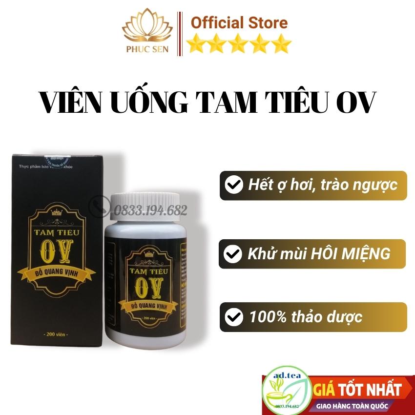 Viên Uống Thơm Miệng Tam Tiêu OV Hết Hôi Miệng do Trào Ngược Dạ Dày thực quản, hiệu quả ngay sau 1 tuần sử dụng