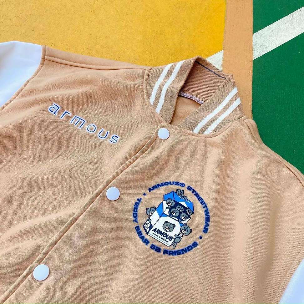 Áo Khoác Nam Nữ, Áo Khoác Cadigan Mẫu Mới, From Dáng Hàn Quốc Siêu Xinh, In Chữ ARMOUS, Thun Nỉ Ngoại Mềm Mịn Thoáng Mát