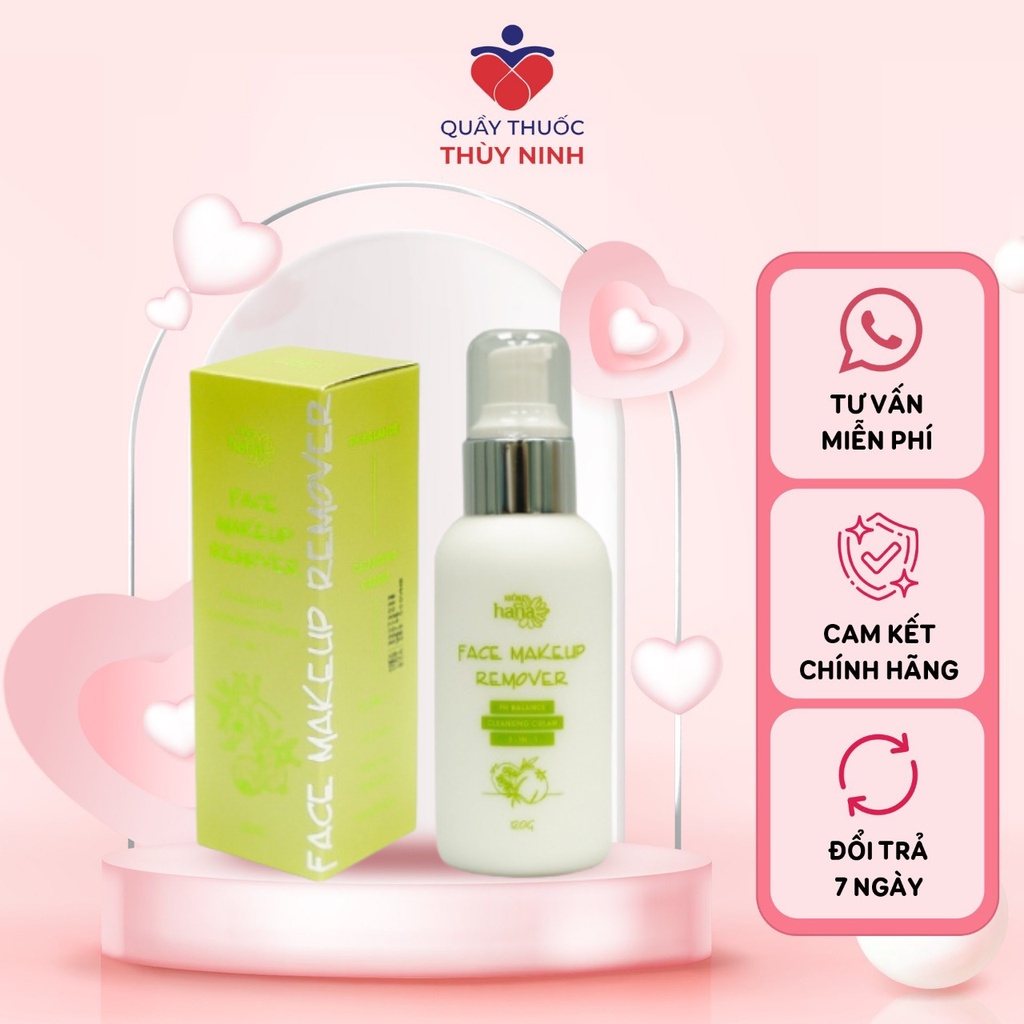 Tẩy trang mặt dạng kem riori face makeup remover 120g