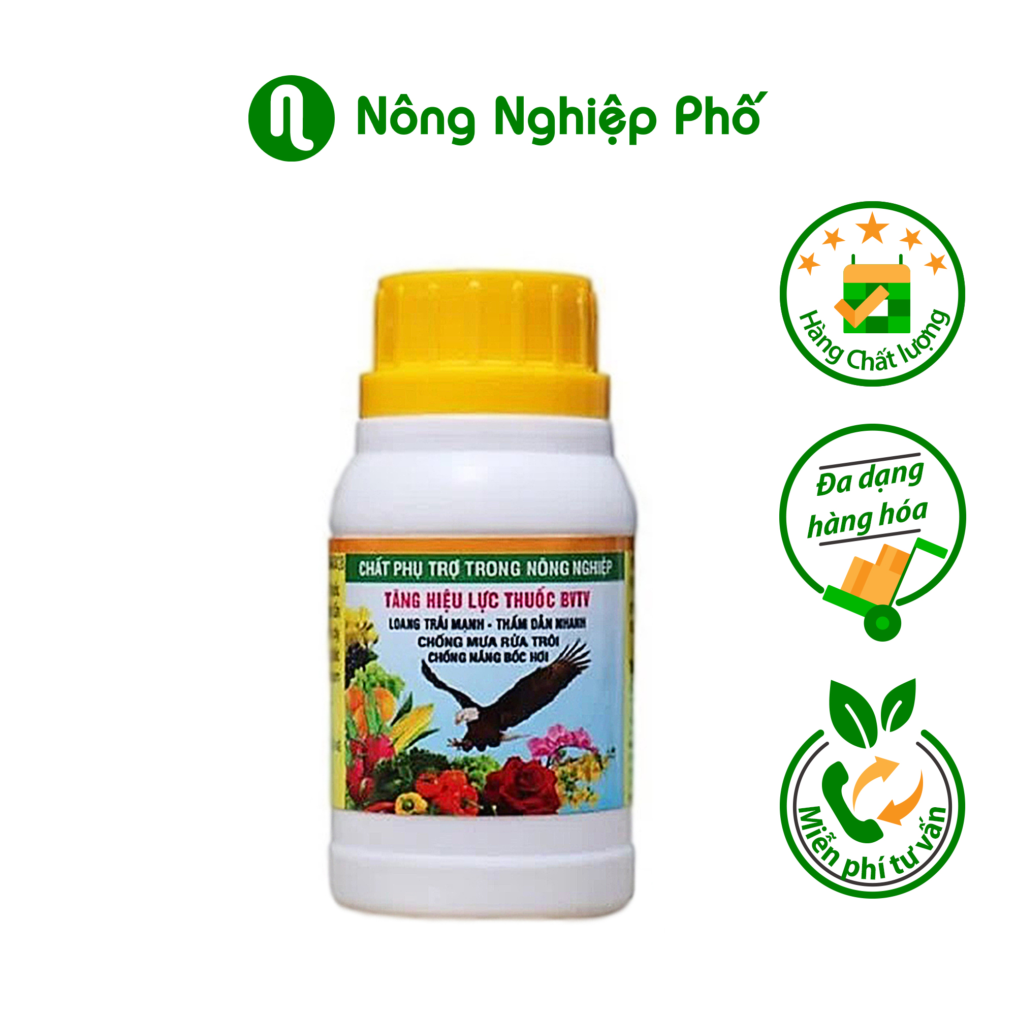 Chất lưu dẫn bám dính Đại Bàng tăng hiệu lực nông dược - Chai 100ml - Nông Nghiệp Phố