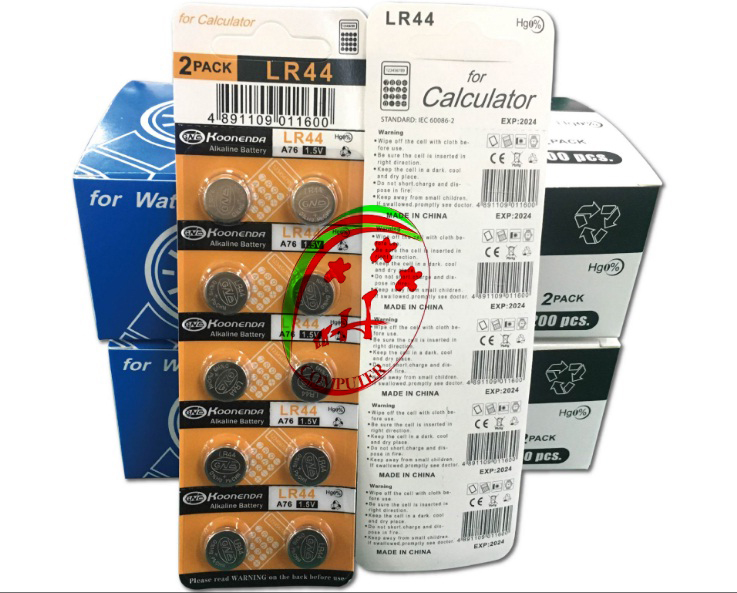 2 vỹ pin đồng hồ - 2 vỹ pin ag13/lr44