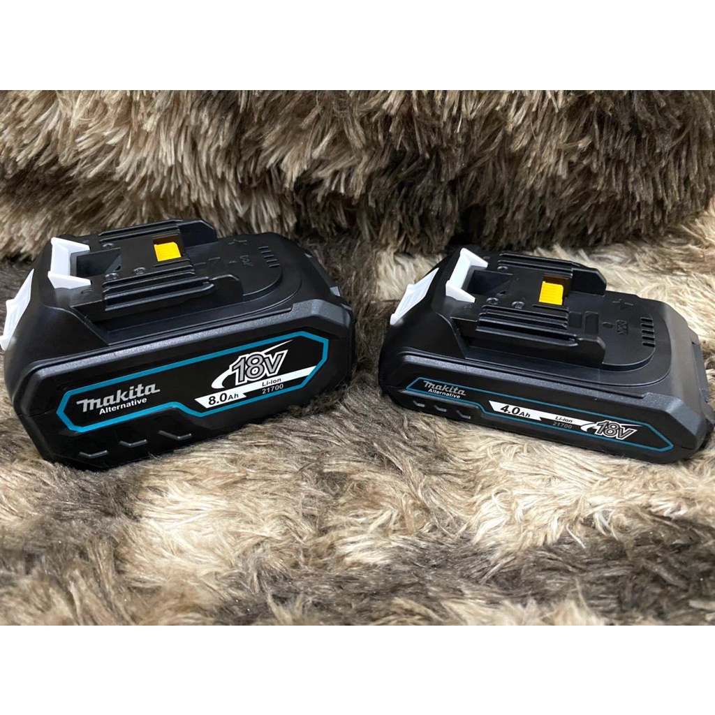 Pin makita 18v dung lượng 8ah cell samsung 40t cell 21700 , nhận sạc zin, có led báo pin. bn.
