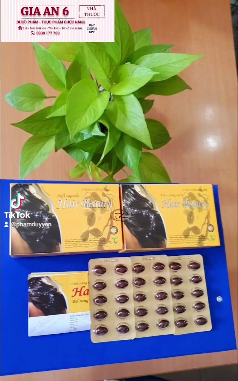 Hair beauty - viên uống moc tóc, giúp tóc khỏe, chống rụng tóc.
