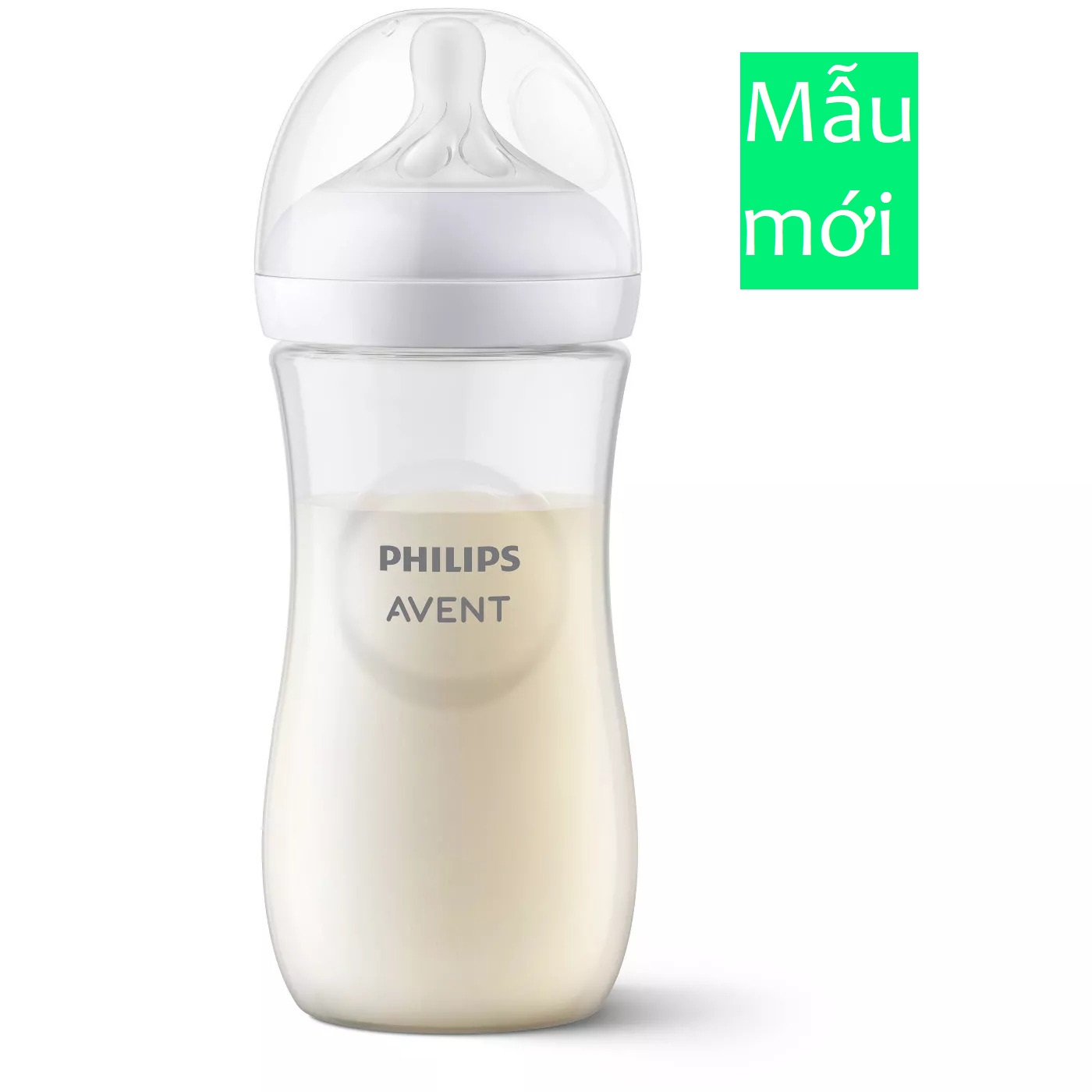 Bình sữa Avent Natural dung tích 330ml - núm 3m+ (mẫu mới)