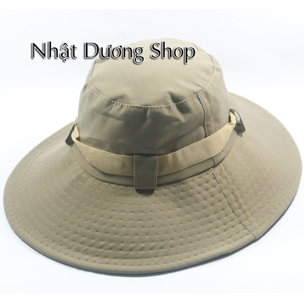 [HCM]Nón tai bèo nón bo nam nón lính mùa hè xanh vành rộng chống nắng tốt