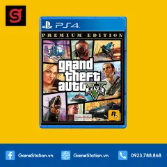 Đĩa Game PS4: Grand Theft Auto V Premium Edition (GTA 5)