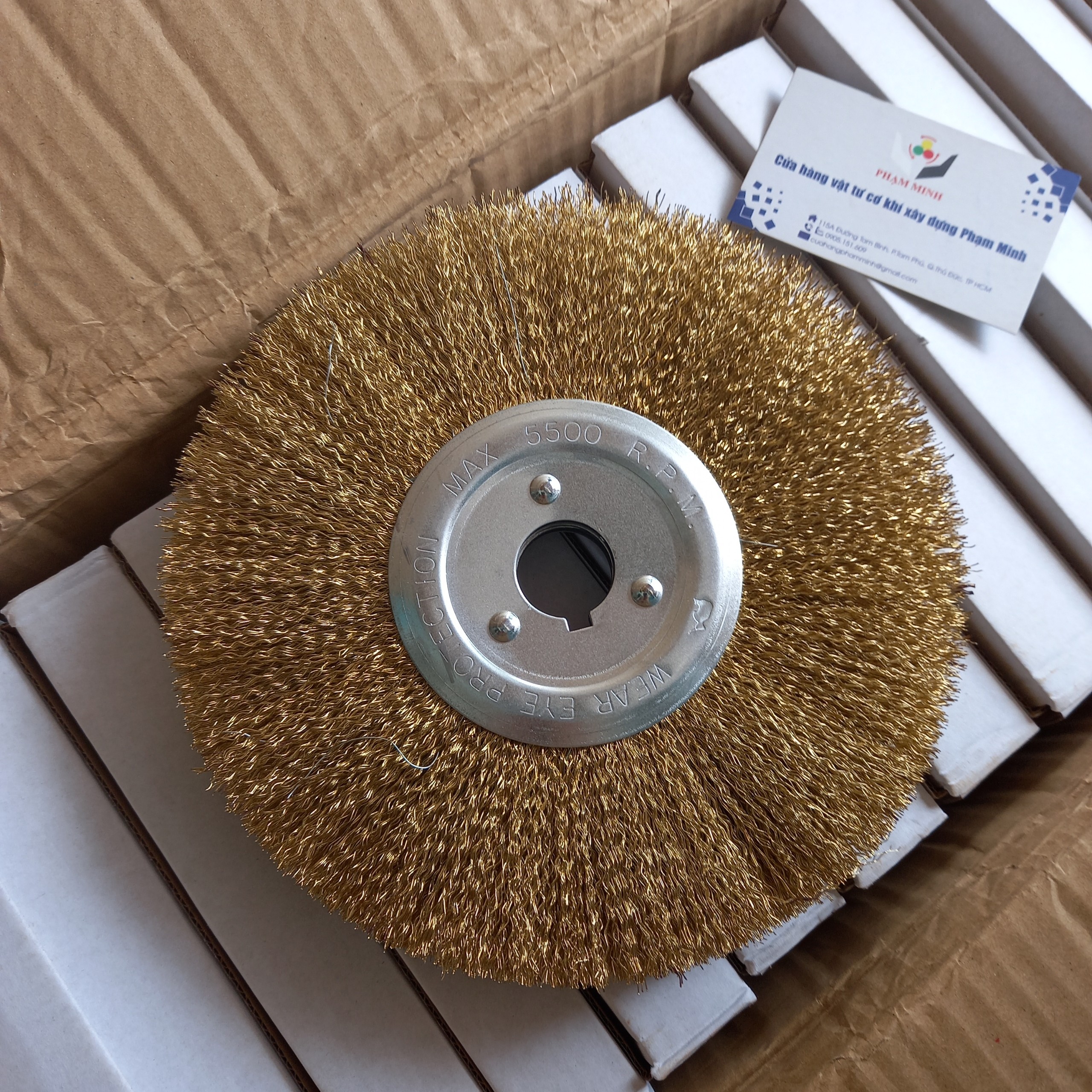 Bánh cước lỗ chốt lavet 200mm/ 250mm/300mm loại dày, cước vàng chống bung sợi