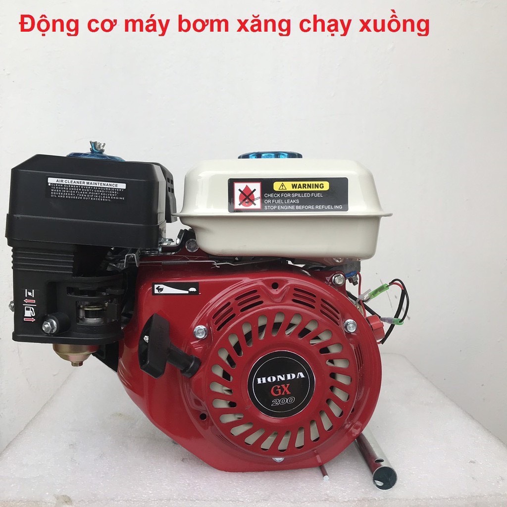 Máy bơm nước chạy xăng GX200. Động cơ máy bơm chạy xang dùng chạy xuồng, chạy thuyền
