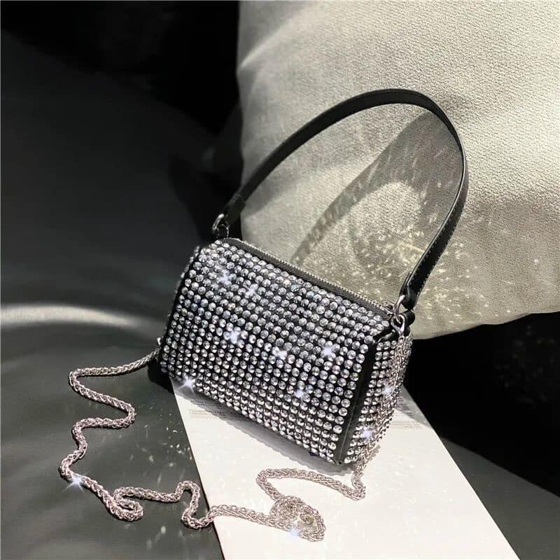 Túi xách nữ đính đá sang chảnh, túi đeo chéo đeo vai nữ cực xịn, túi đính đá lấp lánh full