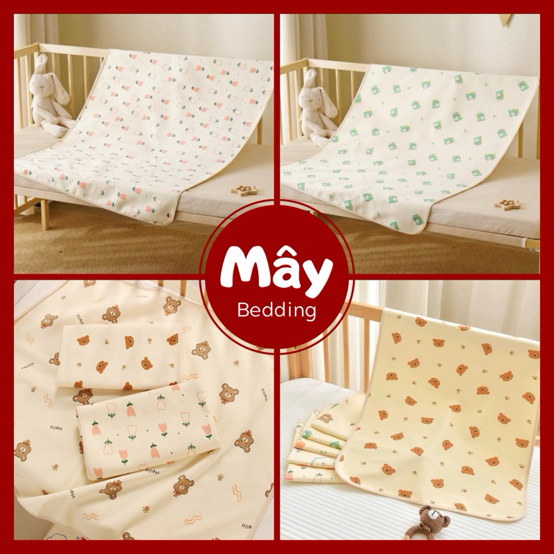 Lót Chống Thấm Cotton cho bé MÂY BEDDING