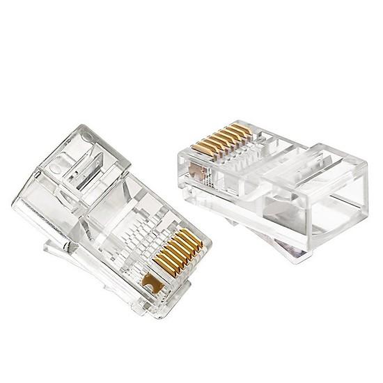Túi 100 Hạt Mạng RJ45 Golden Japan Chân Đồng
