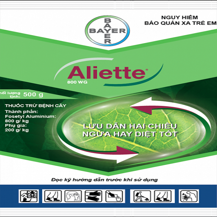 Chế phẩm trừ nấm bệnh cao cấp Aliette 800Wg gói 100g