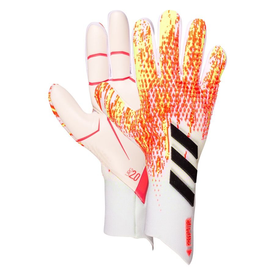 Găng Tay Thủ Môn Adidas Predator Pro Có Gai Trắng Cam