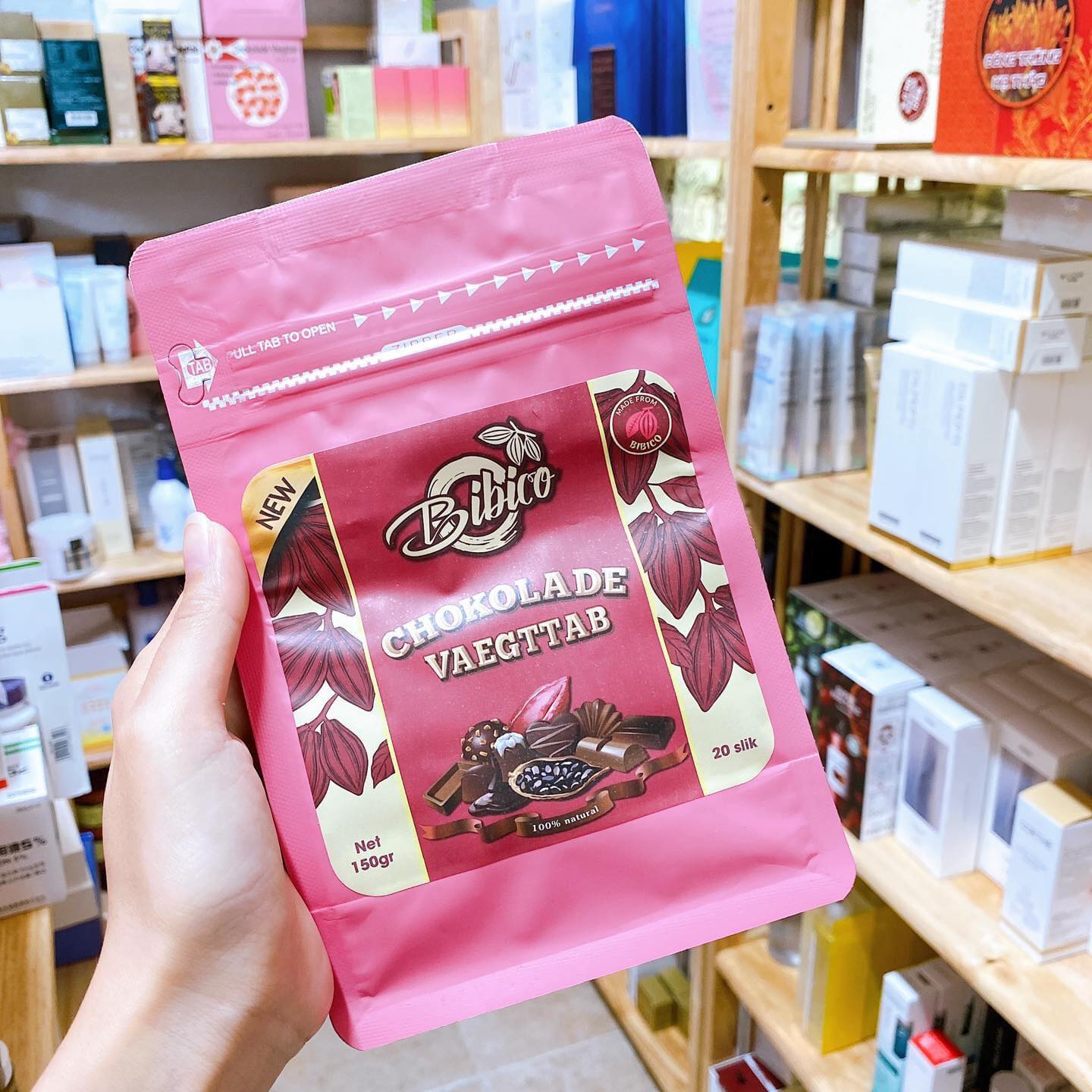 Kẹo giảm cân Socola Đan Mạch Chokolade Vaegttab giảm cân cấp tốc hộp 20 viên  giá dùng thử