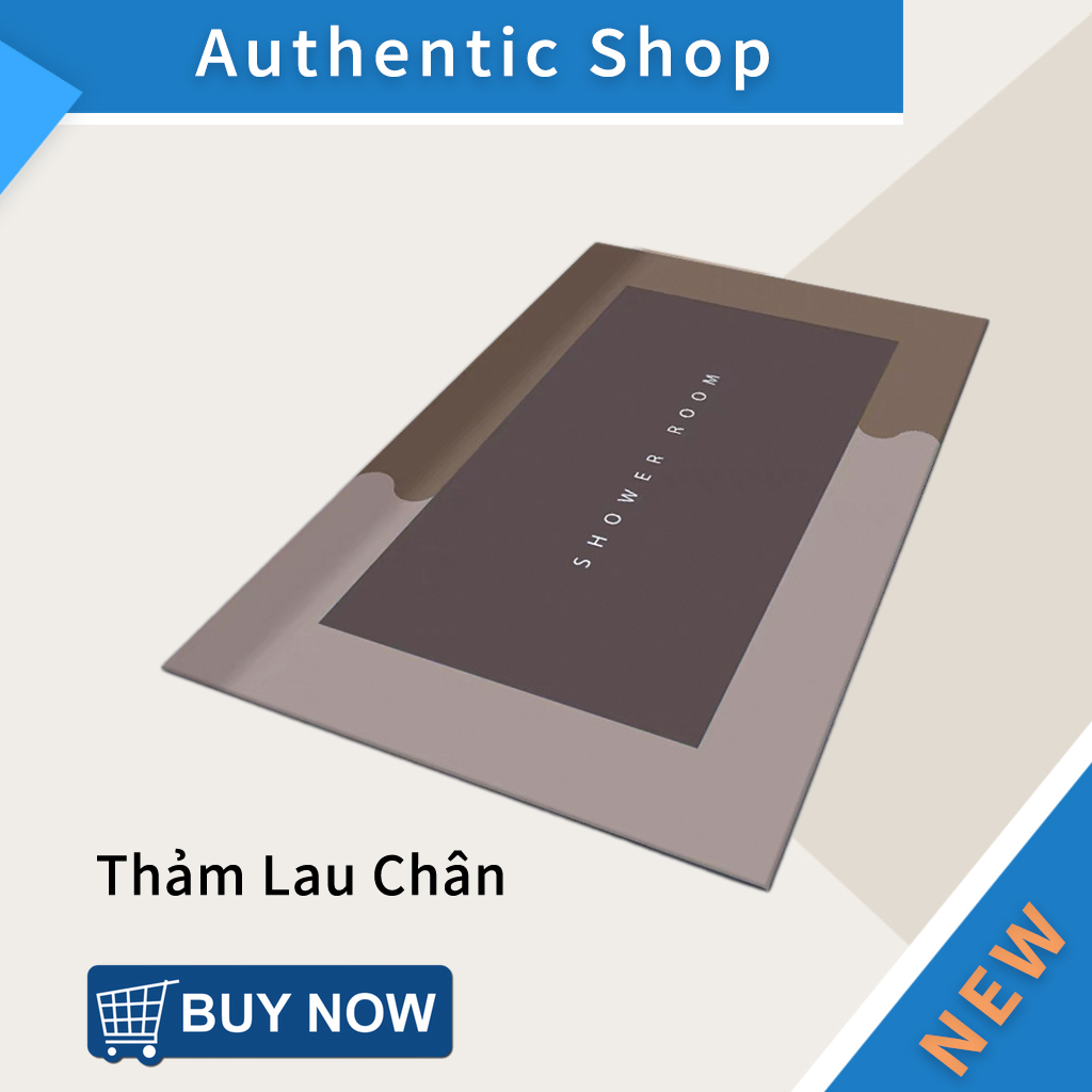 Thảm Lau Chân Nhà Bếp, Nhà Tắm - Thảm Chùi Chân Trải Sàn Nhà Siêu Thấm Hút Nước Chống Trơn Trượt