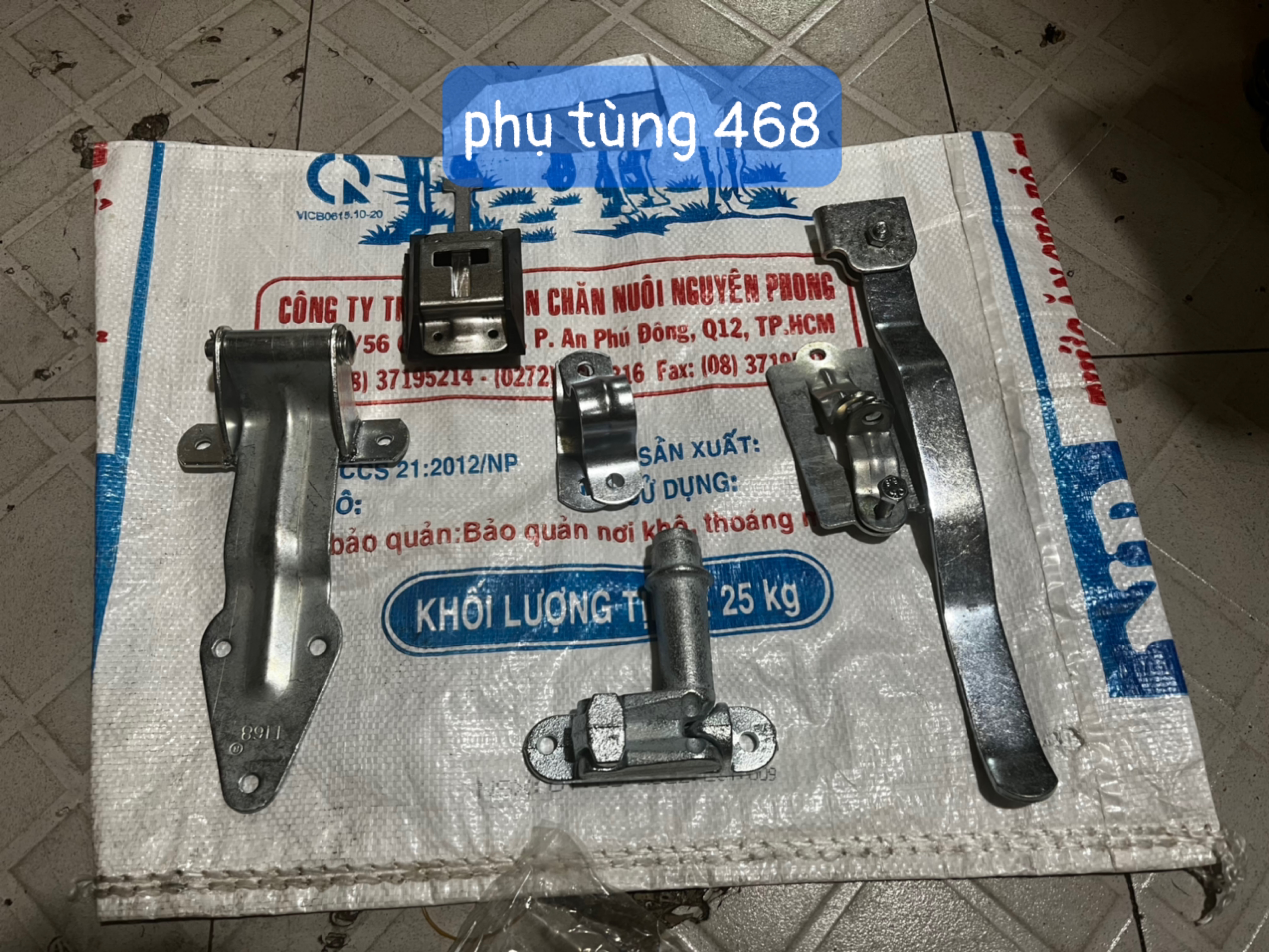 Bộ bản lề cửa xe tải, combo bản lề cửa, móc khóa cửa, tay cài cửa, đá thùng cửa