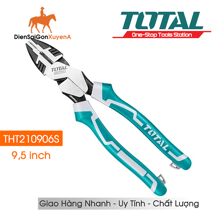 Kìm điện kềm răng 9,5inch 240mm total tht210906s