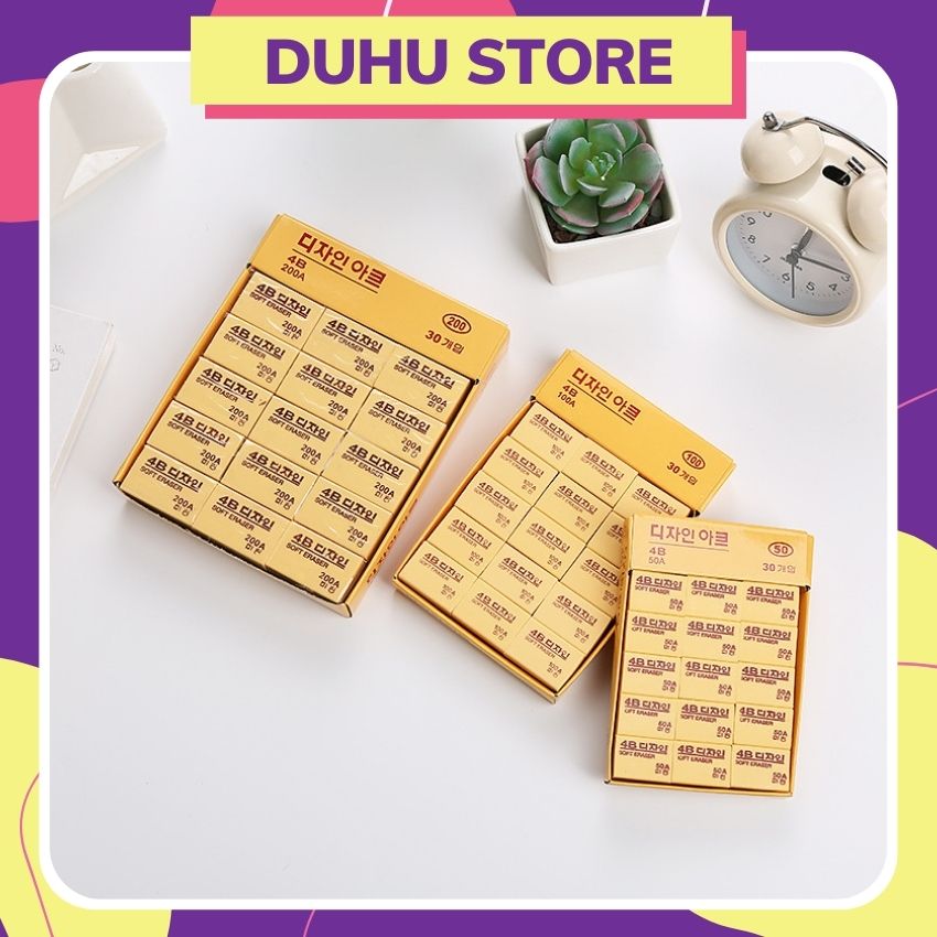 Cục gôm tẩy 4b tiện dụng cho học sinh duhu gt02