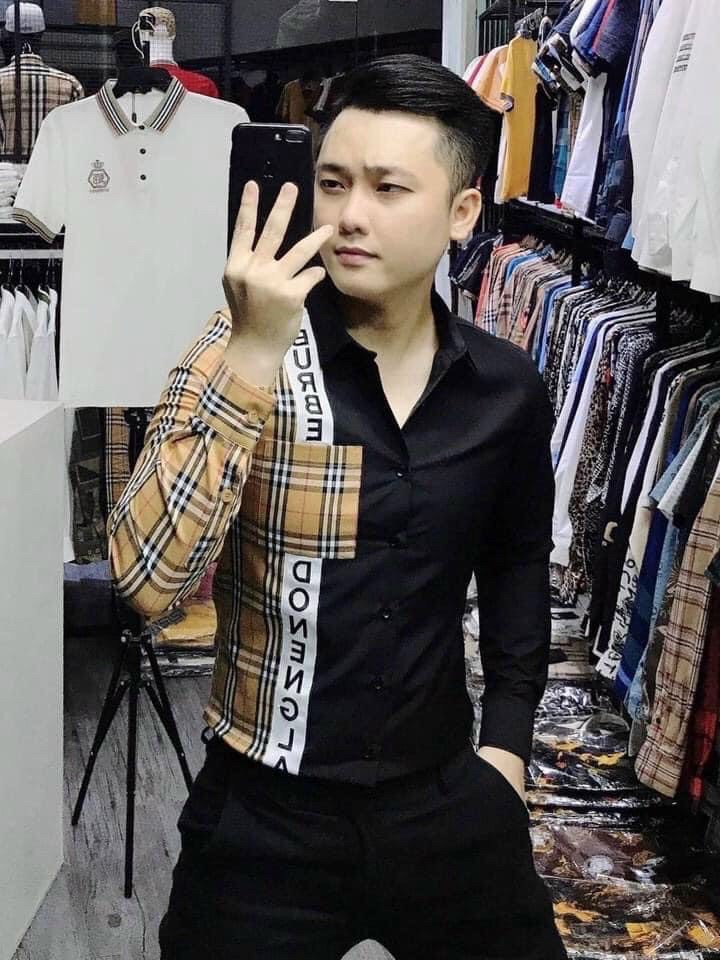 Áo sơ mi nam hàng quốc sọc caro kiểu đẹp tay dài vải lụa trơn mịn chống nhăn hàng mới cao cấp chuẩn thời trang Ken-Store-1999