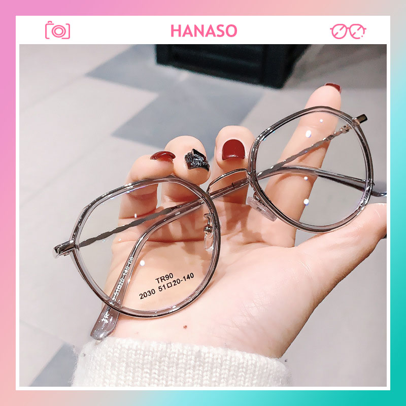 Mắt kính giả cận Unisex Hottrend 2021 tròng kính không độ bảo vệ mắt chống tia UV, kính mát nam nữ phong cách Hàn Quốc 044