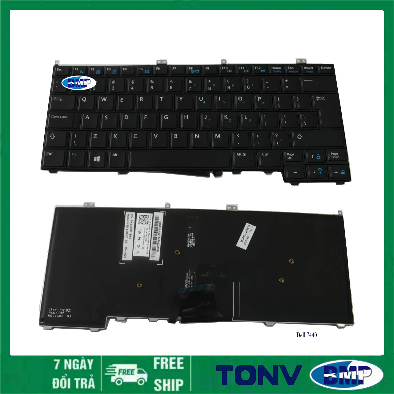 Bàn phím dell latitude e7440