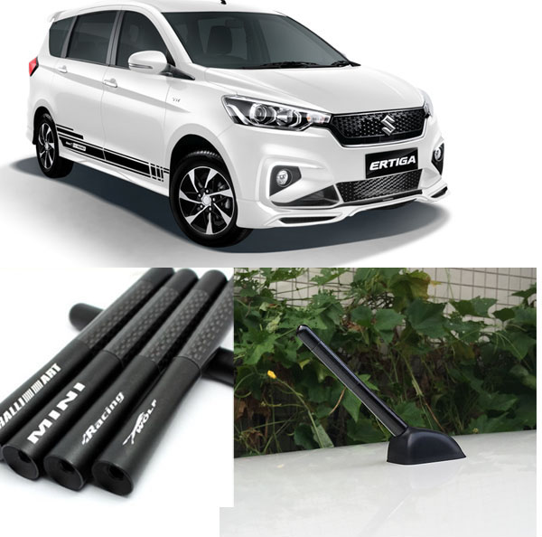 Anten thể thao carbon new sport dùng cho ertiga XL7 hybrid 2022 2023 2024 các loại xe ô tô