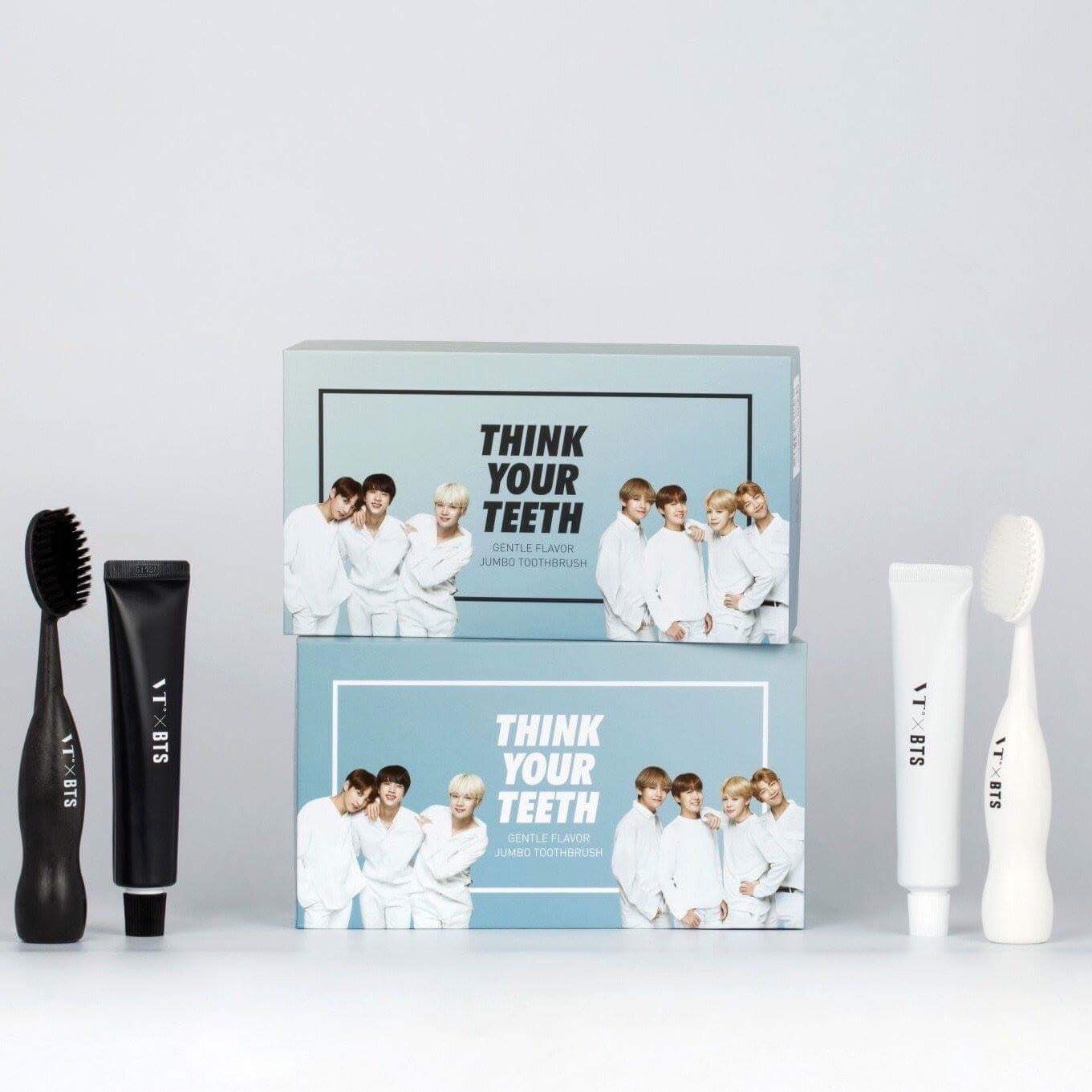 Kem và bàn chải đánh răng BTS