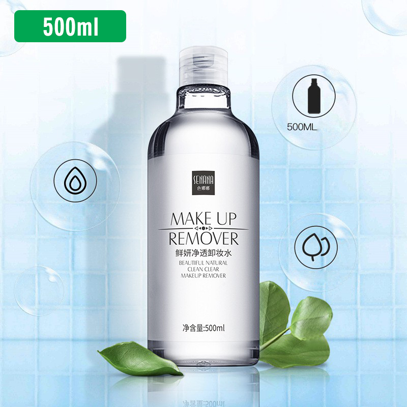 Nước tẩy trang cho da dầu mụn/ Da nhạy cảm/ Tẩy trang không cồn/ Da hỗn hợp Senana 500ml