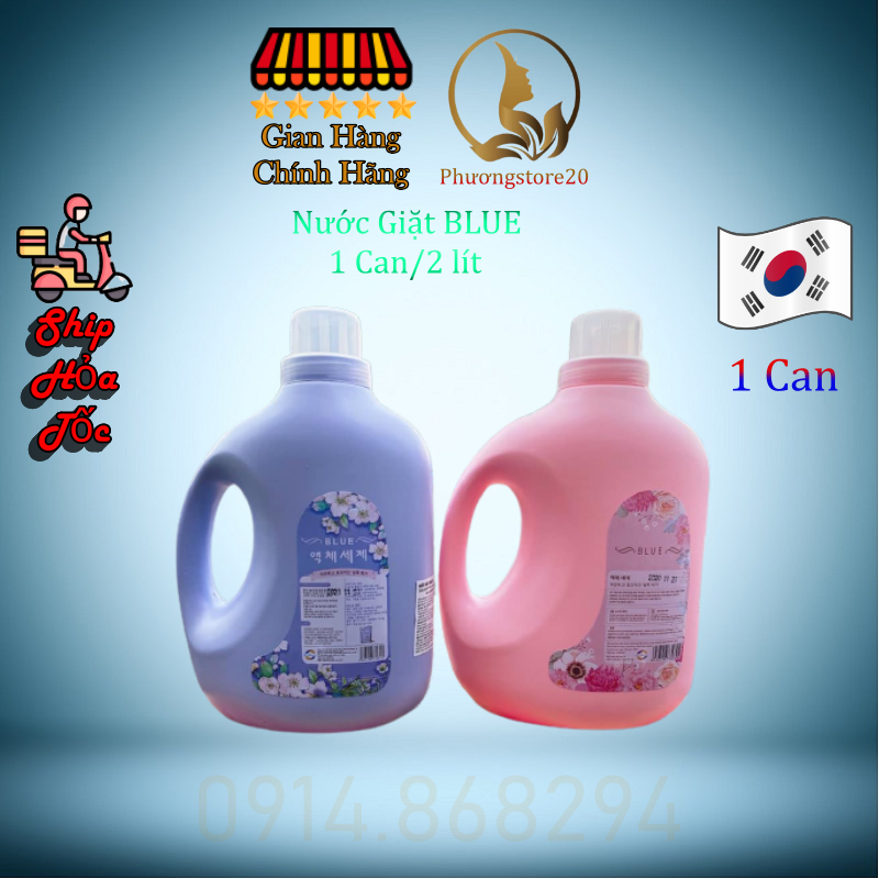 Nước giặt blue hàn quốc - can 2 lít