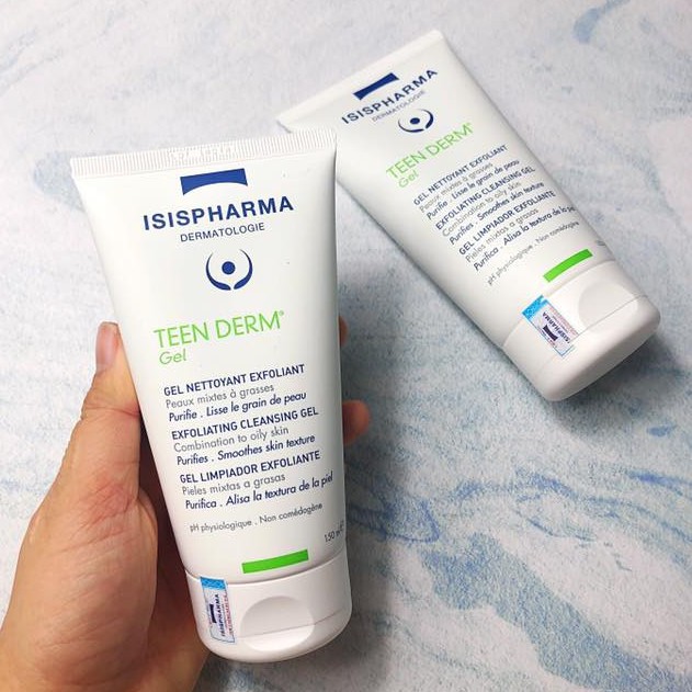 Sữa rửa mặt giảm nhờn, ngừa mụn - ISISPHARMA TEEN DERM GEL