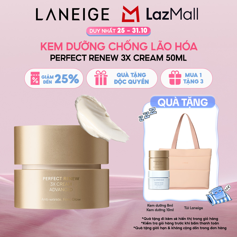 Kem Dưỡng Chống Lão Hóa và Săn Chắc Da Laneige Perfect Renew 3X Cream 50ML
