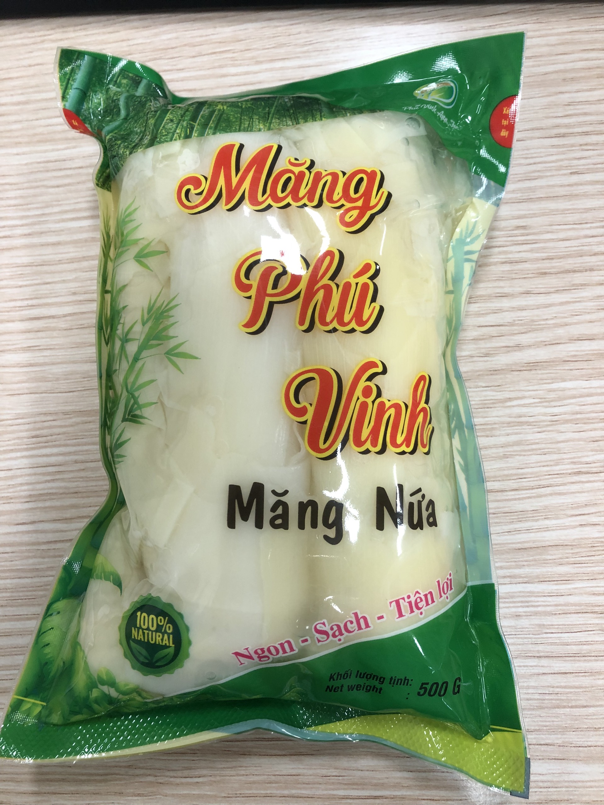 Măng nứa 500g (Măng lá tươi 500g măng/ 1 bịch)