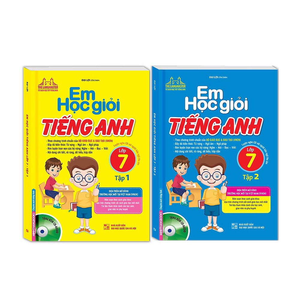Sách Em Học Giỏi Tiếng Anh Lớp 7 -2 Tập (Bìa Mềm) - Mhbooks
