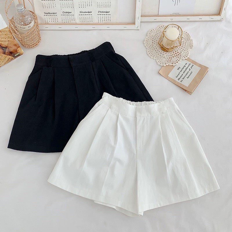 Quần đũi short có khuy điệu đà DÁNG VÁY, DẬP LY NHẸ cho bạn Nữ