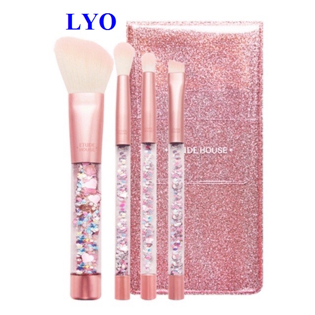 Bộ Cọ Trang Điểm Etude House My Beauty Tool Twinkle Mini Brush Set 4 cây Lyo Shop