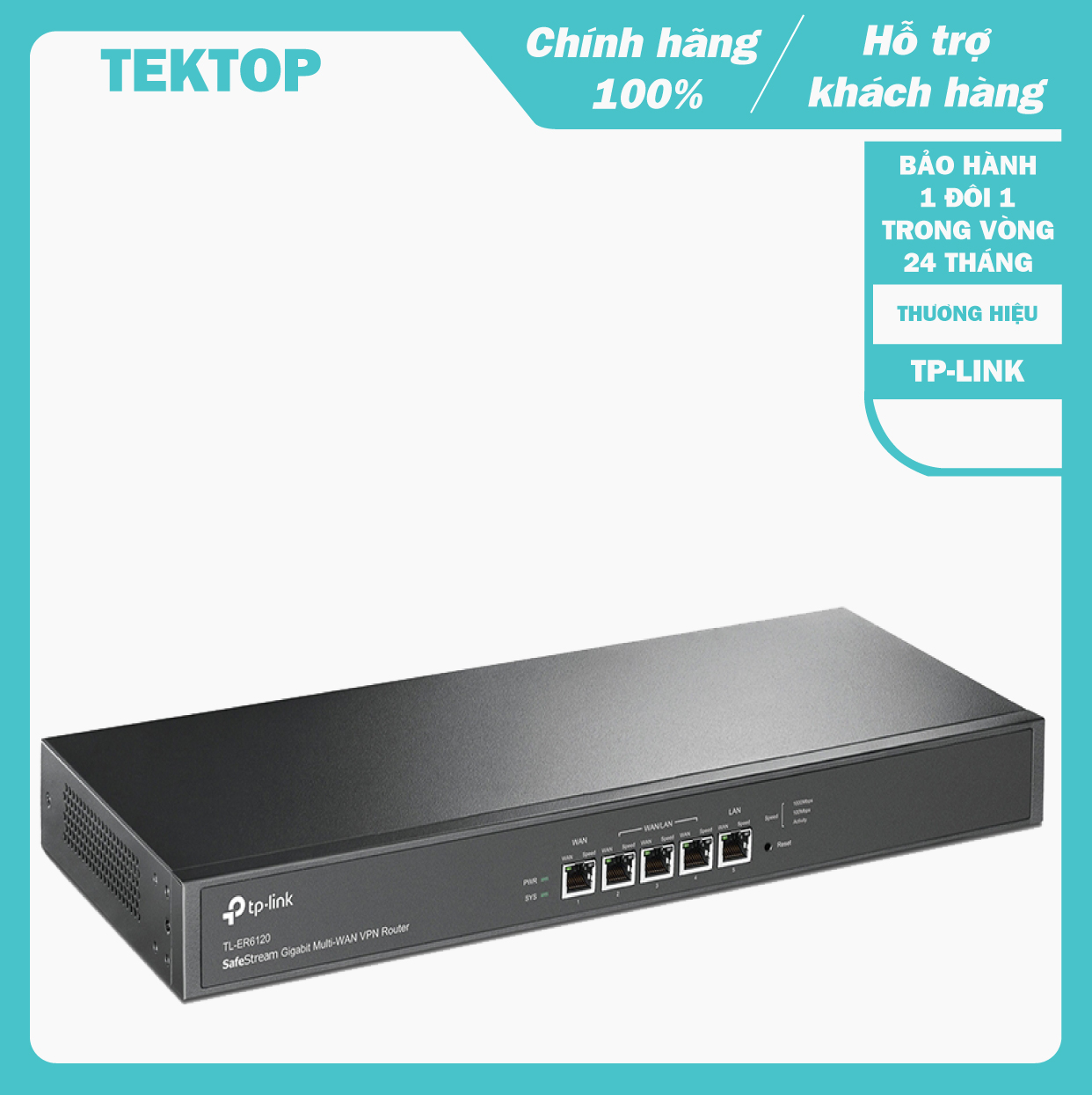 Bộ cân bằng tải Gigabit Dual TP-Link TL-ER6120 dùng cho doanh nghiệp, công ty