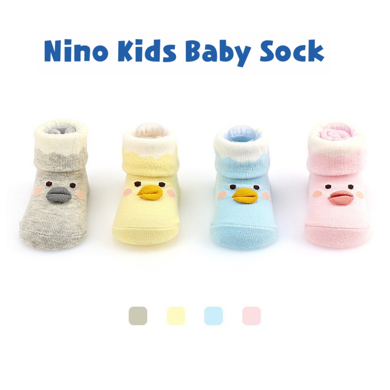 Đôi Tất chân (vớ) Dành Cho Bé Trai,Bé Gái Baby Sock Hình Vịt Cho Bé Nhiều Màu